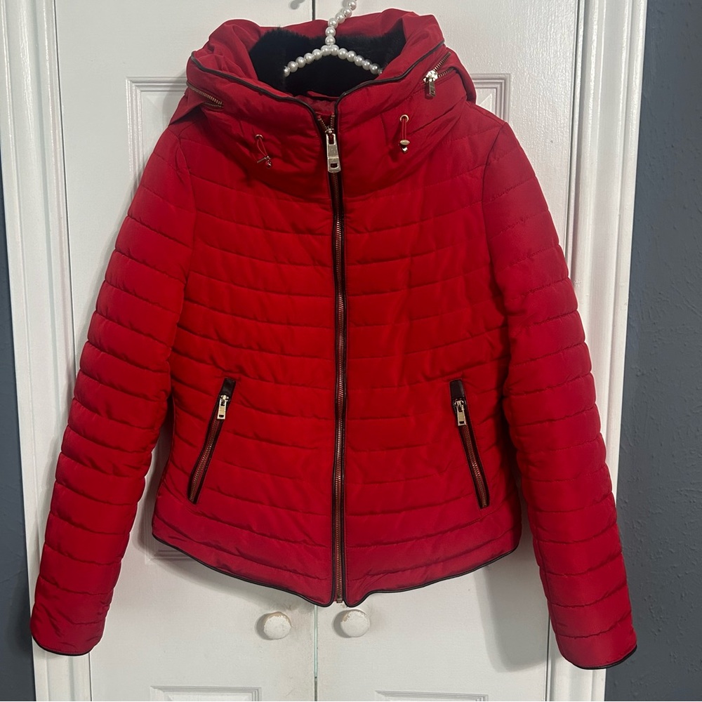 Zara basic red jacket size S